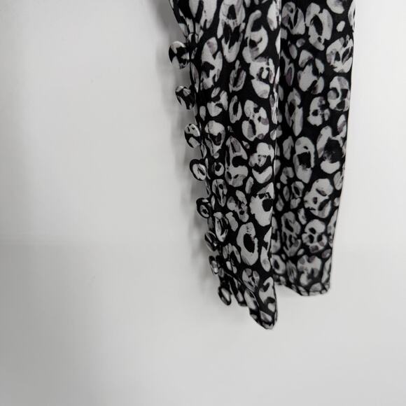 L’Academie Revolve Suzanne Top Abstract Cheetah Open Back Sexy Cocktail Feminine - Picture 4 of 8